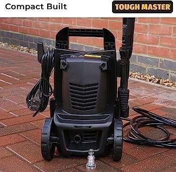 Corded Electric Power Turbo Nozzle TOUGH MASTER Yellow & Black Pressure Washer 110 Bar for Patio, Car, Garden Maintenance Cleaner Washer (FREE SHIPPING)