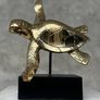 Turtle - Polished Bronze, Metal Stand Image 9