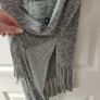 Long Knitted Grey Top with side slits, size 10 Image 3