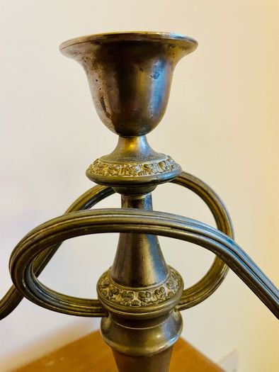 Vintage Silver Plated 3 Arm Candelabra IANTHE Ian Heath England Mid Century