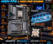 Eagle X870 WiFi7 + Ryzen 7 9800X3D Bundle Set