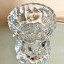 Vintage German Glashutte Bark Vase / Candleholder, Mid Century Glass Image 4