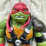 Playmate Teenage Mutant Ninja Turtles Out of the Shadows 11" Raphael Figure 2015 Right hand is too loose Used Please look at the pictures Image 3