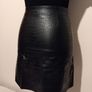 Faux Leather Black Skirt Image 8
