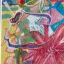 Mothers Day Offer Original art Original Floral Artwork on paper A4 Mounted contemporary Irish Art abstract painting Image 5