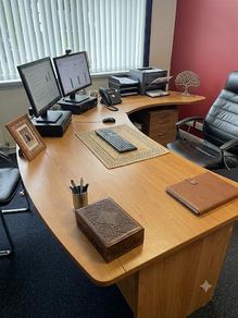 Large Directors Corner Desk