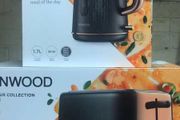 Grey Rose Gold Kettle and Toaster Set