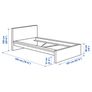 IKEA Malm white single bed Image 7