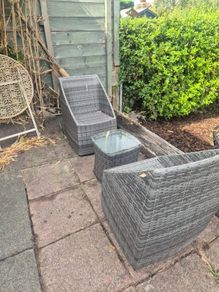 Rattan furniture set from Woodies