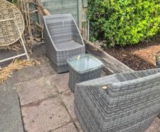Rattan furniture set from Woodies