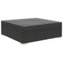 5 Piece Garden Lounge Set with Cushions Poly Rattan Black Image 6