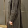 Leather coat Y2K black Image 2