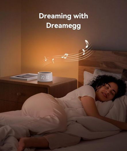 Dreamegg White Noise Machine - D1 Nova Sound Machine for Baby Adult, 25 Soothing Sounds, 9 Night Lights, Dimmable Display, Ideal Sleep Aid for Heavy Sleepers Bedroom