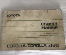 Toyota Corolla 1987-1992 owners manual