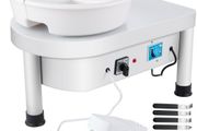 NEW SALE | Pottery Wheel 25CM Pottery Forming Machine 280W Electric Pottery Wheel with Foot Pedal and Detachable Basin Shaping Tool Set for Ceramics Clay Craft DIY Clay