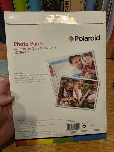 Polaroid photo paper