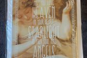 Angel metal sign