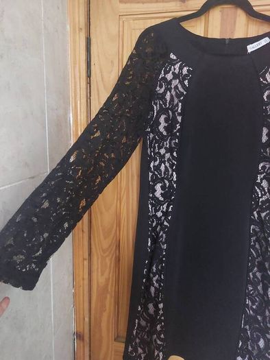 Black and ivory lace dress (free post)