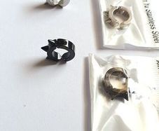 Spike Hoop Earring Stainless Steel Men Women Classic Earrings Steel Magnetic Non-piercing Ear Clips Black & White