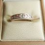 Vintage 925 Sterling Silver Ring with Pink and Clear Stones size Q - 3,0g Image 2