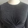 H&M MAMA Glittery Maternity Dress Black Sparkly New With Tags Lined Long Sleeves CAN POST Image 3