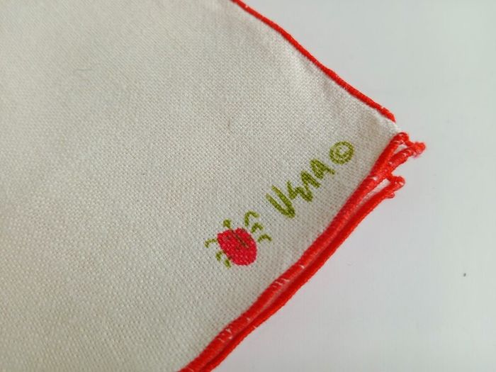 Vera Neumann, vintage table mats & napkins, vintage linen,