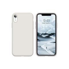 Liquid Silicone Case For iPhone XR Luxury Thin Soft Phone Cover New Grey - FHT7IPXRLK
