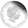 2021 Tuvalu 1 oz Silver Bullion Coin - James Bond Diamonds are Forever 50th Anniversary. Proof. (CoA + Original Box) Image 3