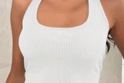 White Brand new Halter neck top