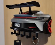 Porsche 911 GT3 RS Rear-End Key Holder Wall Mount