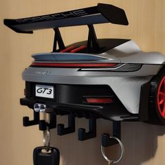 Porsche 911 GT3 RS Rear-End Key Holder Wall Mount