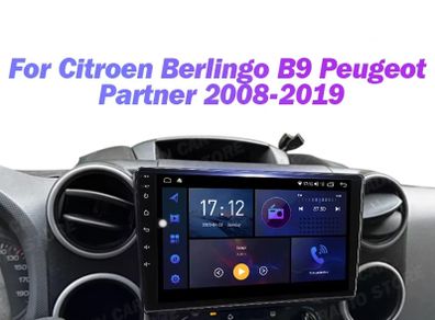Android Radio Citroen Berlingo B9 Peugeot Partner 2008-2019 Car Radio Multimedia Player
