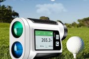 Laser Rangefinder with Slope Compensation 650Yards Golf Range Finder with Side Screen Display Flag Locking Vibration for Golfing