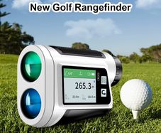 Laser Rangefinder with Slope Compensation 650Yards Golf Range Finder with Side Screen Display Flag Locking Vibration for Golfing