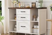 Sideboard Storage Cabinet, Kitchen Cupboard Storage with 3 Drawers