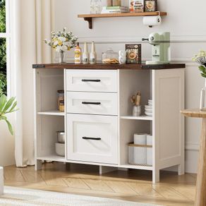 Sideboard Storage Cabinet, Kitchen Cupboard Storage with 3 Drawers