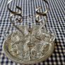 Vintage set of 6 carolans glasses on rack Image 4
