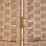 6 Panel Folding Room Divider  Natural Woven Privacy Screen 170 x 241 cm Image 4