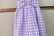 Pretty purple check summer dress