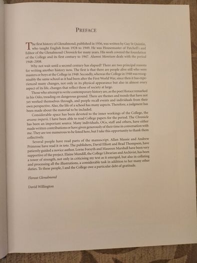 Alumni Mountium. Sixty Years Of Glenalmond And Its People. By David Willington. Large Volume Hardback With Dustjacket In Very Good Condition.