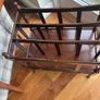 Antique Style Mahogany Canterbury Magazine/ Newspaper/ Vinyl Storage Holder - Stand with a single drawer Image 3