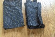 Black &amp; Gold Woven Storage/Gift Bags x 2 for Sale