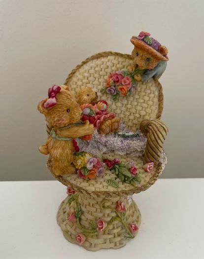 Collection of cute bears and fox figurines