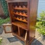 Stunning Solid Sheesham Wood Wine Rack Cabinet  I Image 6