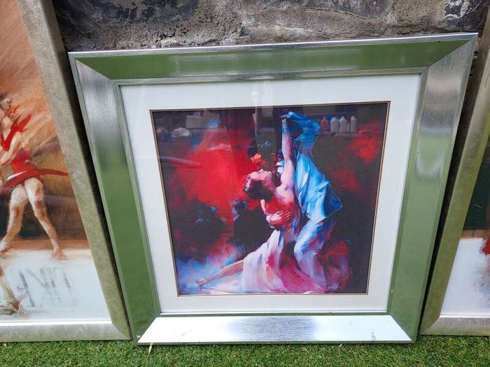 3 print/paintings