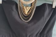 RIVER ISLAND one shoulder ruffle jumpsuit Sz 8UK