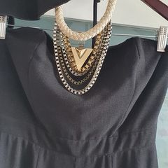 RIVER ISLAND one shoulder ruffle jumpsuit Sz 8UK