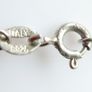 Vintage 925 Sterling Silver Ornate Clear Stone  Pendant & Necklace length 20" - 3g Image 6