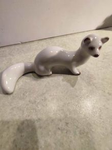 Weasel ferret laska Soviet Russian porcelain figurine USSR PAST CENTUR