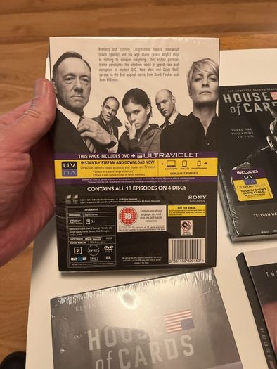 House of Cards. Season 1-4 DVD Sets. New.